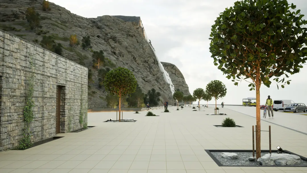 public realm and community space landscape planning in dubai